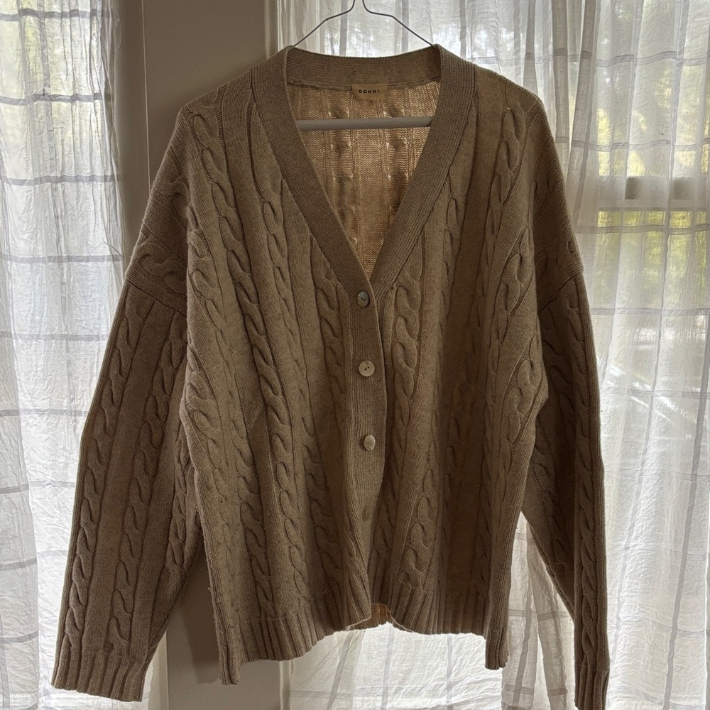 DONNI. Cable Knit Cardigan - Brown